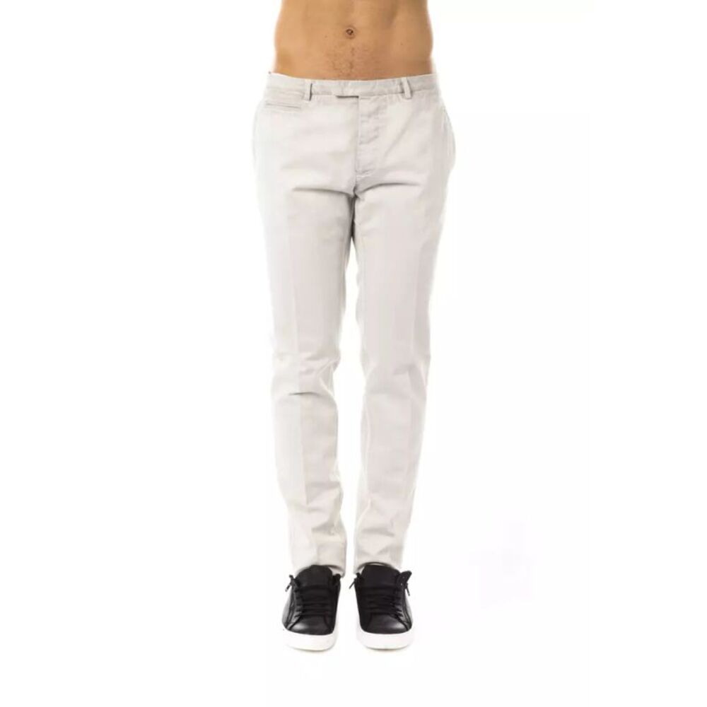 Uominitaliani Gray Cotton Men Men's Pant